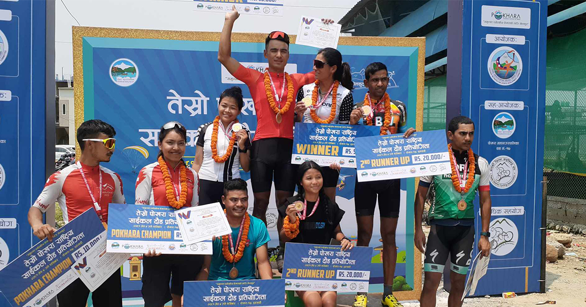 राष्ट्रिय साइकल दौडको उपाधि प्रकाश र उषालाई