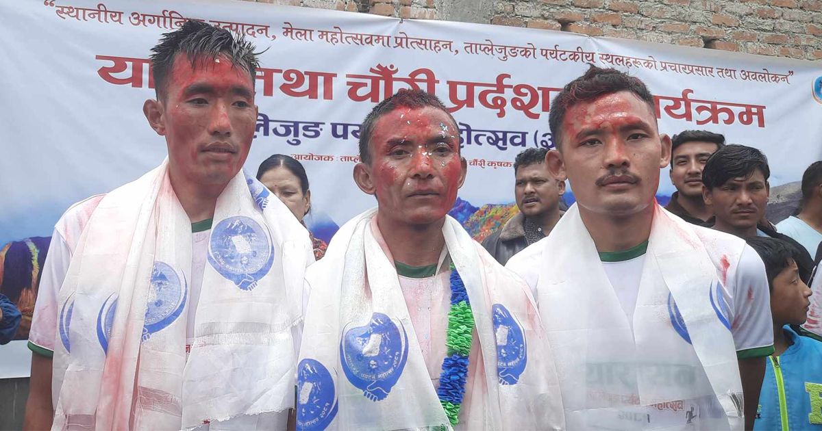 ताप्लेजुङमा सञ्चालित खुल्ला म्याराथनको उपाधि आर्मीका होमलाललाई