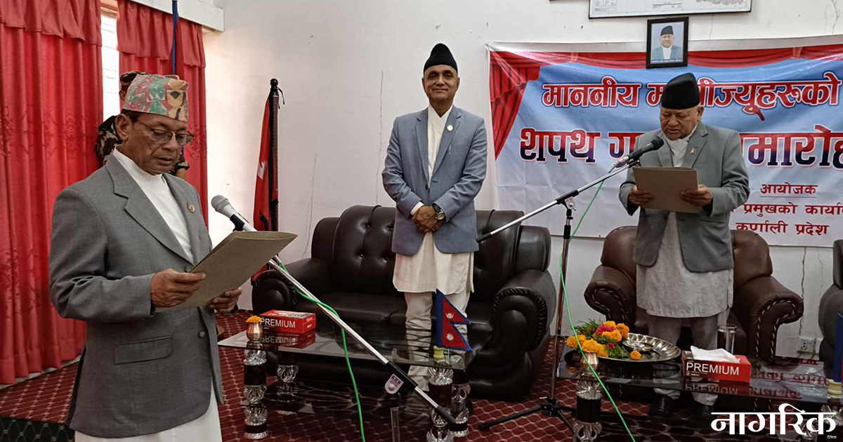 रोजेको मन्त्रालय नपाएपछि शपथ बहिष्कार गरेका विनाेद पुनः त्यही मन्त्रालय सम्हाल्दै
