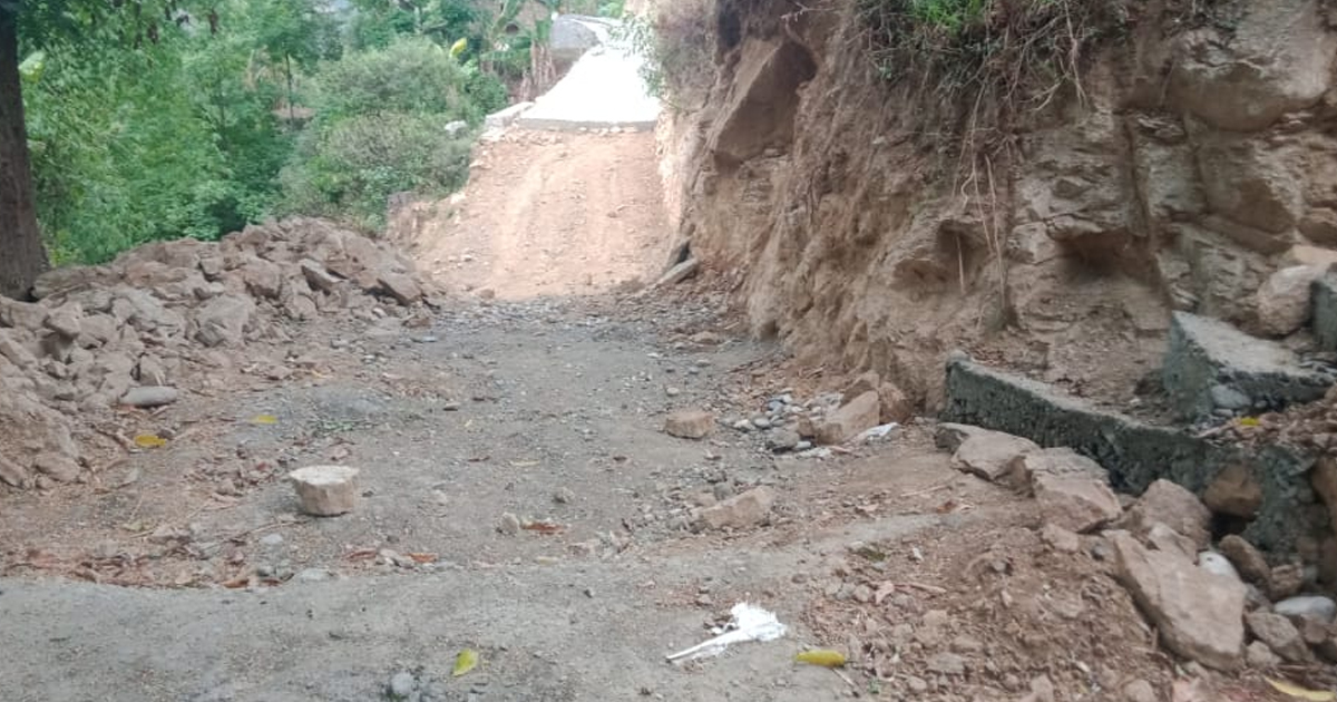 ३० लाखको सडकमा अनियमितता आंशका