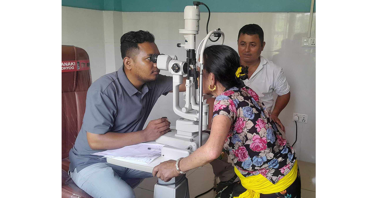 ९५ जना मोतियाविन्दुका बिरामीले पाए ज्योति