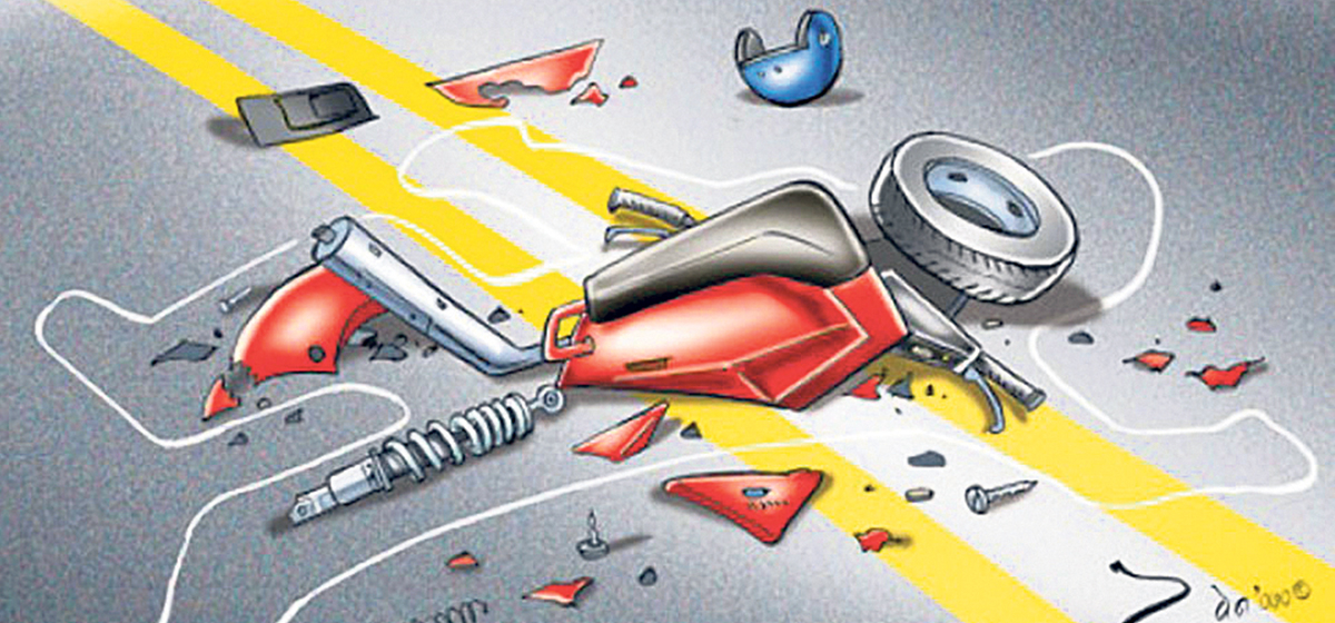 ललितपुरकाे इमाडाेलमा मोटरसाइकल र स्कुटर ठोक्किंदा दुवै चालकको मृत्यु