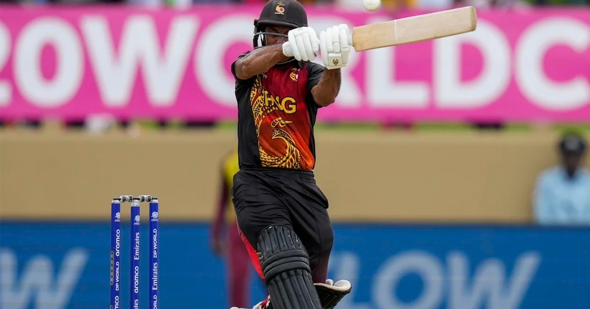 आईसीसी विश्वकप टी २० :वेस्ट इन्डिजविरुद्ध पीएनजीले १३६ रन बनायो