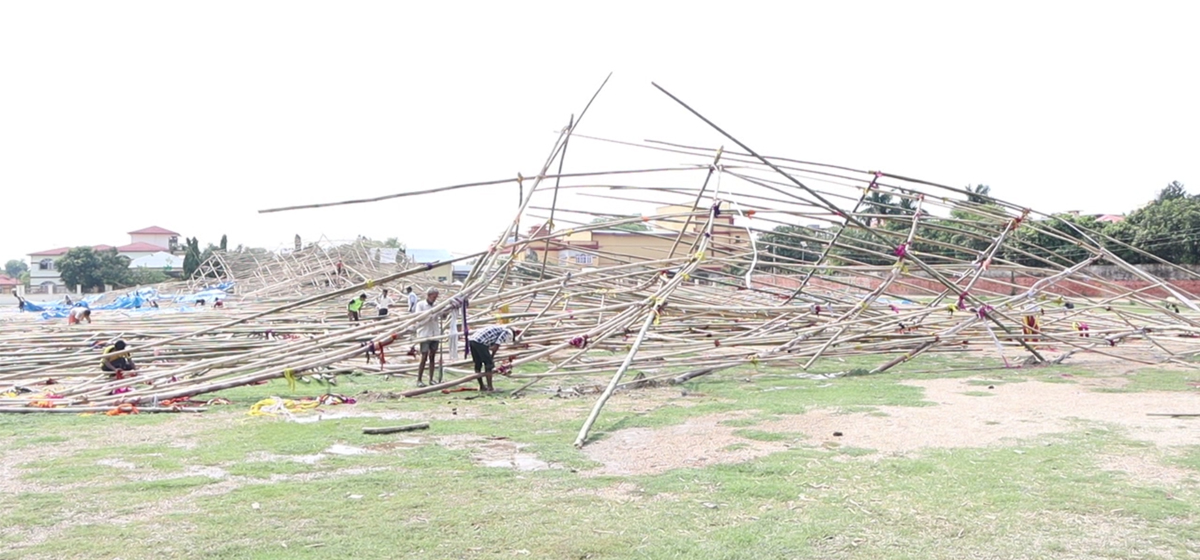 जसपाकाे मञ्च हावाहुरीले भत्कियो