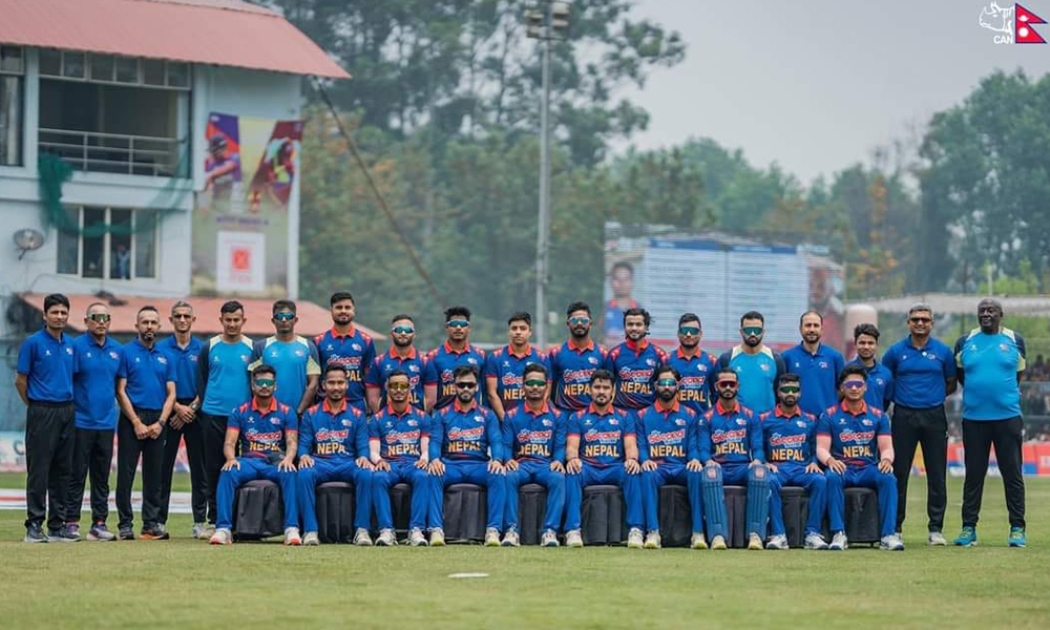 नेदरल्यान्ड्सविरुद्ध नेपालले ६ विकेट गुमायो