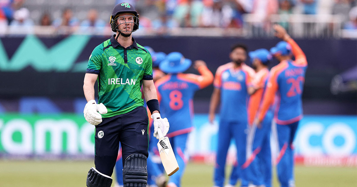 भारतविरुद्ध आयरल्यान्ड ९६ रनमै अलआउट