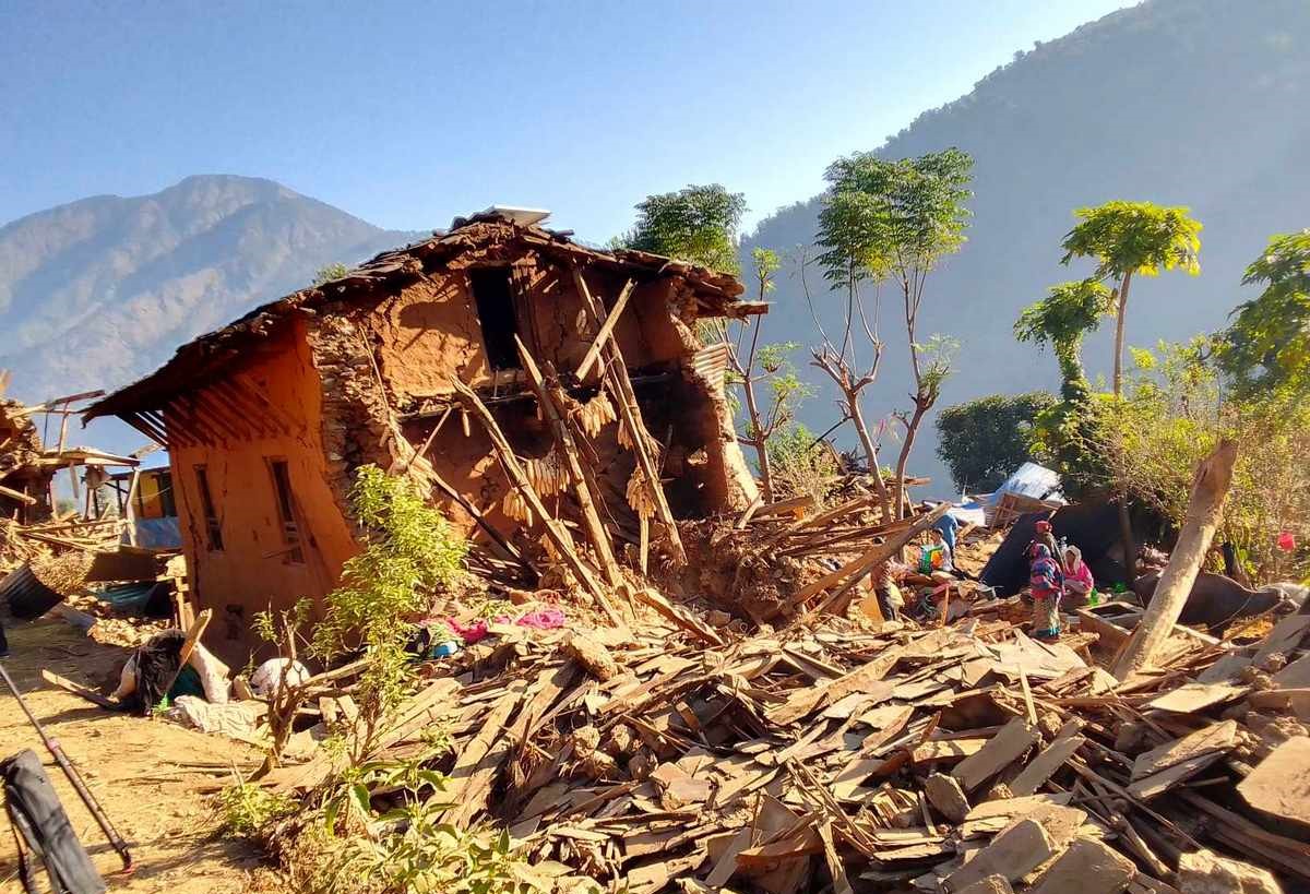 भूकम्पपछिको पुनर्निर्माणमा सुस्त गति